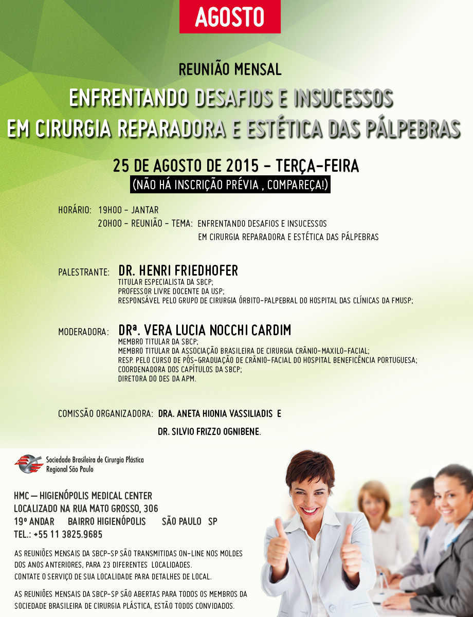 Reunião Mensal Agosto 2015