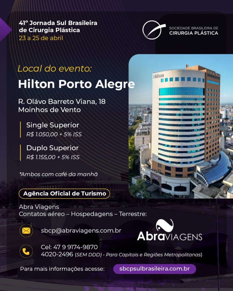 As inscrições para a 41ª Jornada Sul Brasileira de Cirurgia Plástica já estão abertas. Aproveite (5)